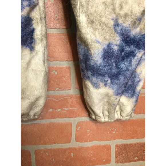 Natural Life Tie-Dye Fleece One Piece Pajamas Coveralls Loungewear Size M - Picture 3 of 6